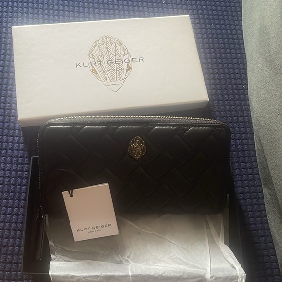 Brand NEW Kurt Geiger Leather Zip Around Wallet - Picture 3 of 5